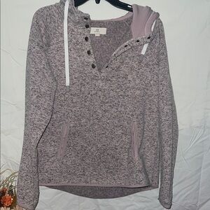 Thread & Supply Heathered Mauve Hoodie